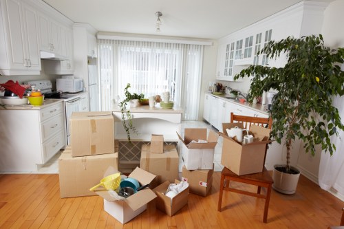 Furniture and seasonal items prepared for storage in Wimbledon