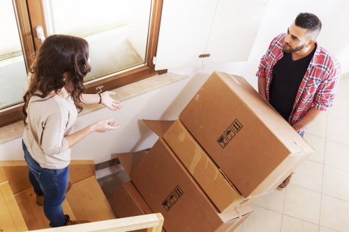 A clean and organized storage space in Wimbledon
